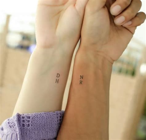 wrist couple tattoos